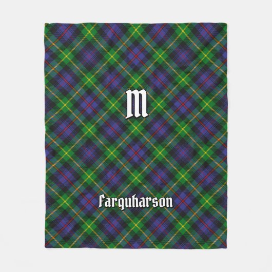 Clan Farquharson Tartan Fleece Deken (Voorkant)