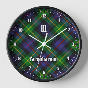 Clan Farquharson Tartan grote klok