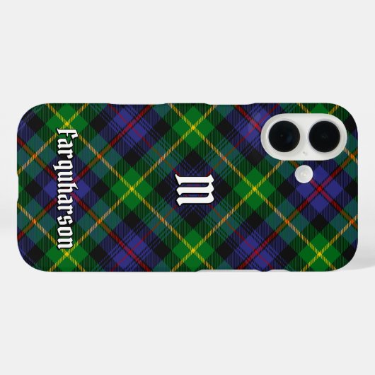 Clan Farquharson Tartan Hoesje-Mate iPhone Case (Achterkant (horizontaal))