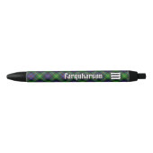Clan Farquharson Tartan Inktpen Zwarte Inkt Pen (Voorkant)