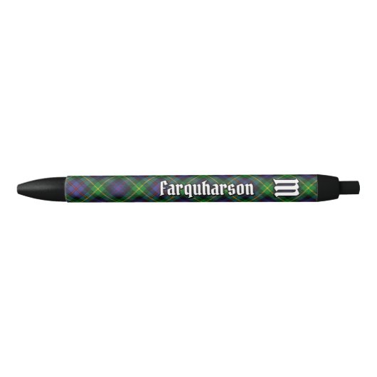 Clan Farquharson Tartan Inktpen Zwarte Inkt Pen (Voorkant)