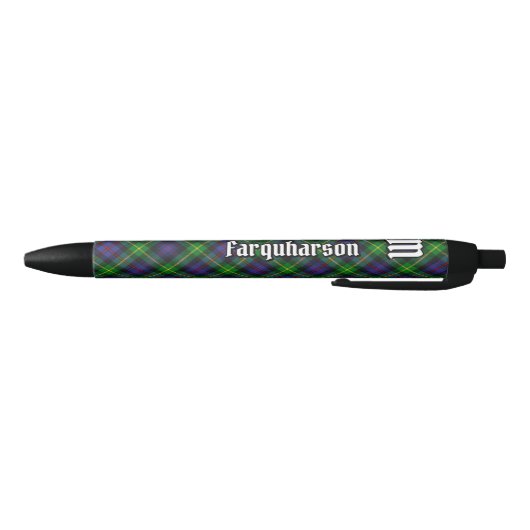 Clan Farquharson Tartan Inktpen Zwarte Inkt Pen (Bodem)
