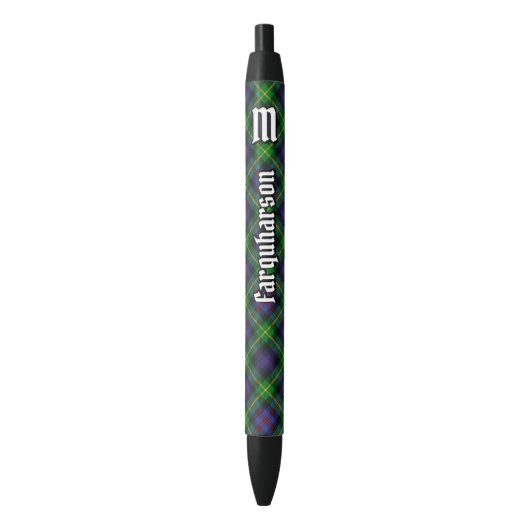 Clan Farquharson Tartan Inktpen Zwarte Inkt Pen (Voorkant Verticaal)