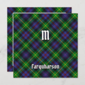 Clan Farquharson Tartan Kaart (Voorkant / Achterkant)