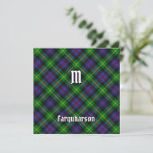 Clan Farquharson Tartan Kaart (Staand voorkant)