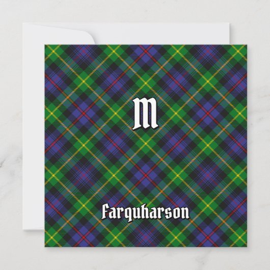 Clan Farquharson Tartan Kaart (Voorkant)