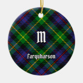 Clan Farquharson Tartan Keramisch Ornament (Voorkant)