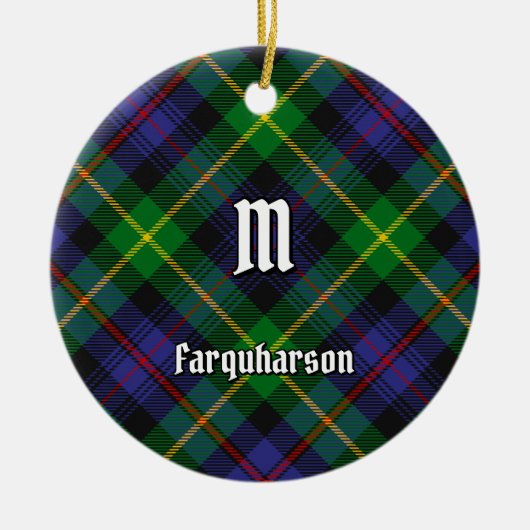 Clan Farquharson Tartan Keramisch Ornament (Voorkant)