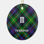 Clan Farquharson Tartan Keramisch Ornament (Links)
