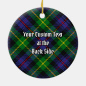 Clan Farquharson Tartan Keramisch Ornament (Achterkant)
