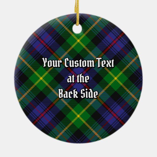 Clan Farquharson Tartan Keramisch Ornament (Achterkant)