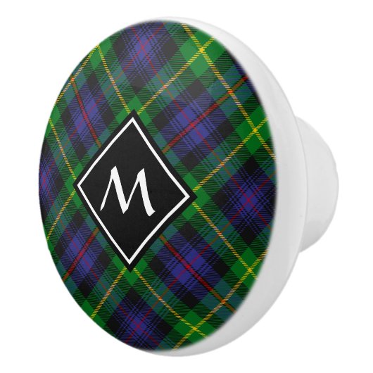 Clan Farquharson Tartan Keramische knop (Rechts)