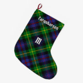 Clan Farquharson Tartan Kerstkous Grote Kerstsok (Voorkant (Hangend))