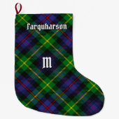 Clan Farquharson Tartan Kerstkous Grote Kerstsok (Voorkant)