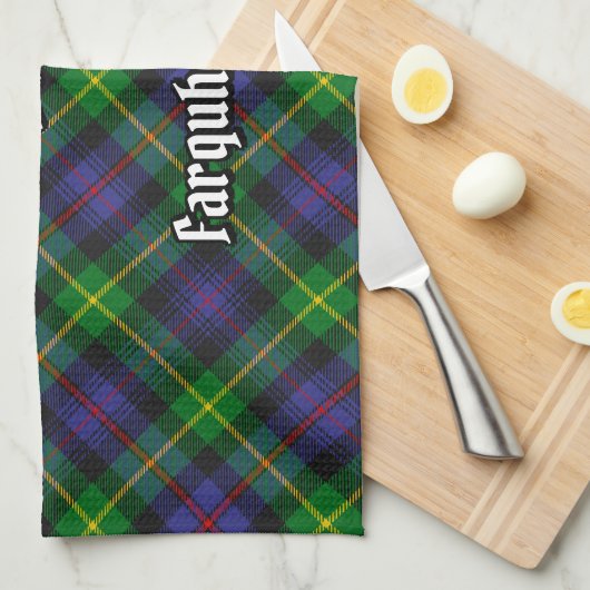 Clan Farquharson Tartan keukenhanddoek (Quarter Fold)