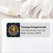 Clan Farquharson Tartan Label (Insitu)