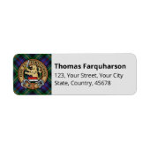Clan Farquharson Tartan Label (Voorkant)
