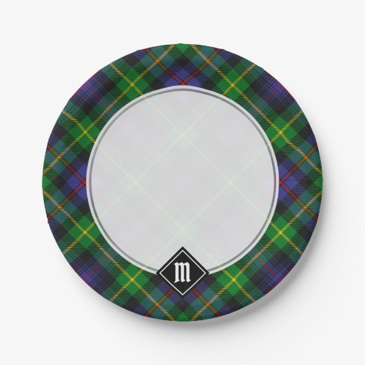 Clan Farquharson Tartan Papier Borden Papieren Bordje (Voorkant)