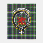 Clan Farquharson Tartan Pset Fleece Deken (Voorkant)