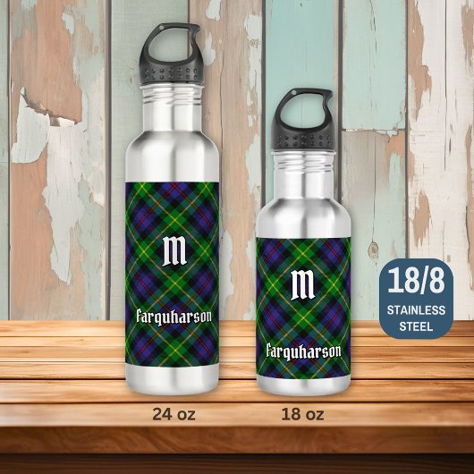 Clan Farquharson Tartan stalen waterfles Waterfles