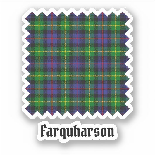 Clan Farquharson Tartan Sticker (Voorkant)