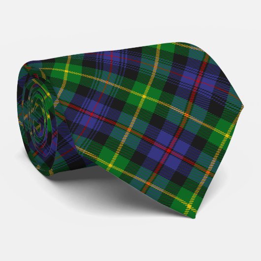 Clan Farquharson Tartan Stropdas (Opgerold)