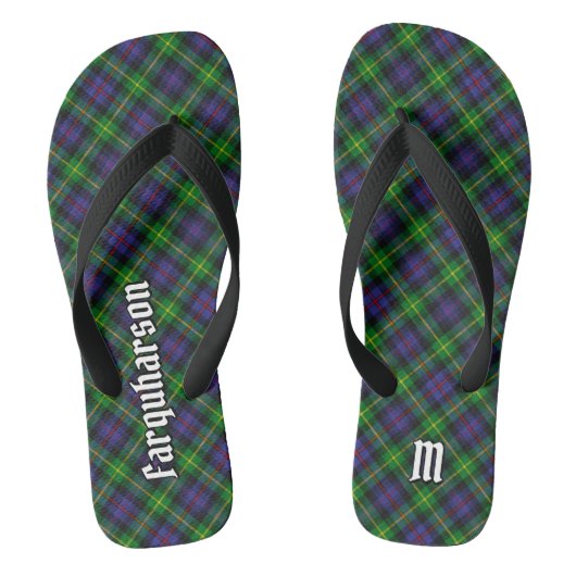 Clan Farquharson Tartan Teenslippers (Voetbed)