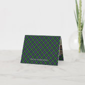 Clan Farquharson Wapen over Tartan (Achterkant)