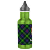 Clan Farquharson Wapen over Tartan Waterfles (Links)