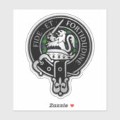 Clan Farquharson Wapen & Tartan Sticker (Vel)