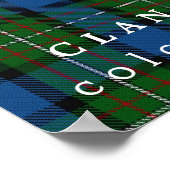 Clan Ferguson Colors of Scotland Tartan Poster (Hoek)