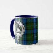 Clan Ferguson Crest & Atholl Tartan Mok (Voorkant links)