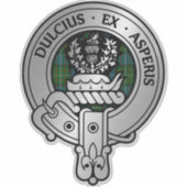 Clan Ferguson Crest & Atholl Tartan Sticker (Voorkant)