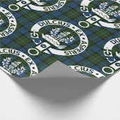 Clan Ferguson Crest Badge & Tartan Cadeaupapier (Hoek)