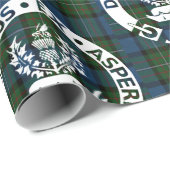 Clan Ferguson Crest Badge & Tartan Cadeaupapier (Rol Hoek)