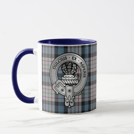 Clan Ferguson Crest & Dress Tartan Mok (Links)