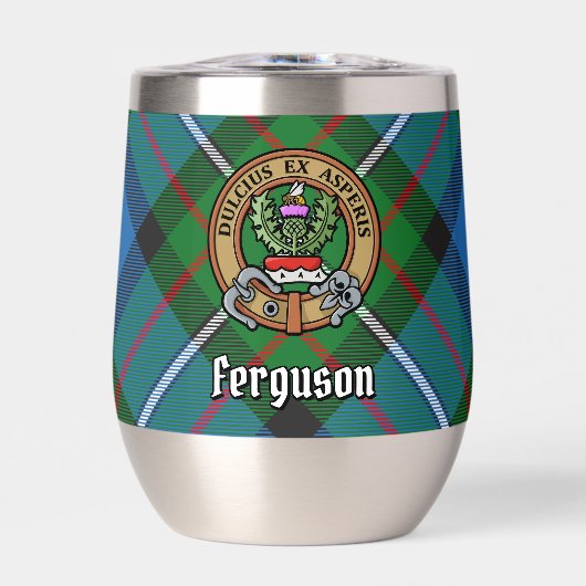 Clan Ferguson Crest over Tartan (Voorkant)
