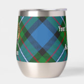 Clan Ferguson Crest over Tartan (Links)