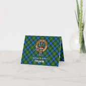 Clan Ferguson Crest over Tartan (Voorkant)