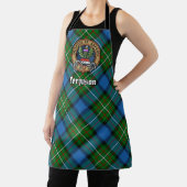 Clan Ferguson Crest over Tartan Apron Schort (Insitu)