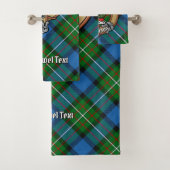 Clan Ferguson Crest over Tartan Bad Handdoek (Insitu)
