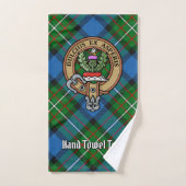 Clan Ferguson Crest over Tartan Bad Handdoek (Handdoek)