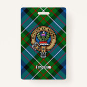 Clan Ferguson Crest over Tartan Badge (Voorkant)