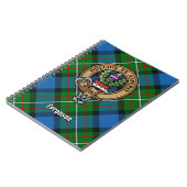Clan Ferguson Crest over Tartan Notitieboek (Linkerzijde)