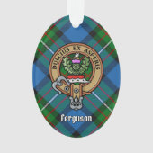 Clan Ferguson Crest over Tartan Ornament (voorkant)