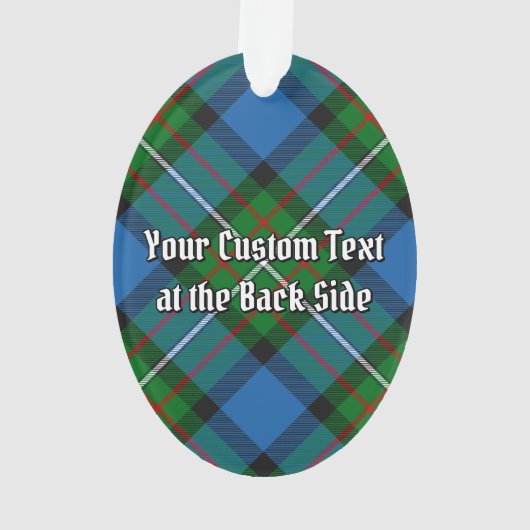 Clan Ferguson Crest over Tartan Ornament (achterkant)