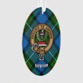 Clan Ferguson Crest over Tartan Ornament (voorkant)