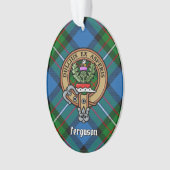 Clan Ferguson Crest over Tartan Ornament (voorkant)