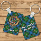 Clan Ferguson Crest over Tartan Sleutelhanger