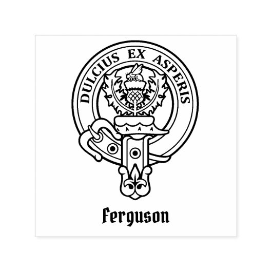 Clan Ferguson Crest Self-Inking Stamp Zelfinktende Stempel (Design)